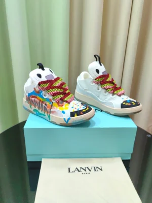 Lanvin Leather Curb Sneakers – LV064