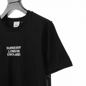 BURBERRY LONDON EMBROIDERED LOGO T SHIRT