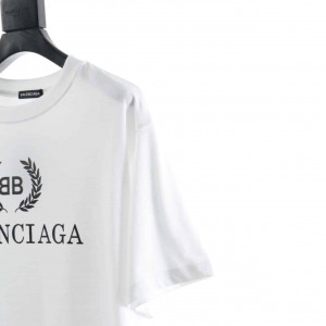 BALENCIAGA WHEAT EAR SHORT SLEEVE WHITE T SHIRT