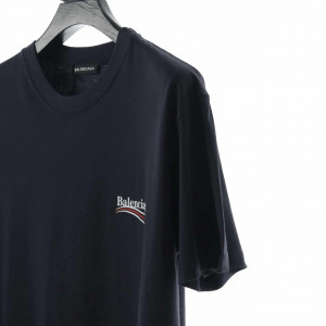 BALENCIAGA CLASSIC NAVY COKE SHORT SLEEVE