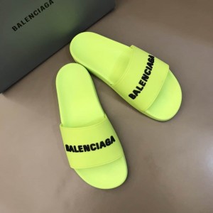 BALENCIAGA RUBBER LOGO POOL SLIDE SANDALS - BBS2