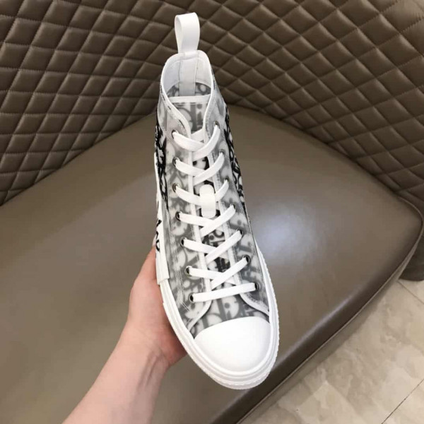 B23 HIGH-TOP SNEAKER WITH DIOR AND SHAWN BEE EMBROIDERY PATCH