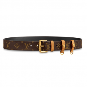 LOUIS VUITTON SIGNATURE BELT MONOGRAM 35MM BROWN - B112