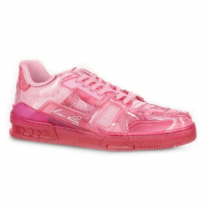 LOUIS VUITTON TRAINER SNEAKER IN ROSE - LV283