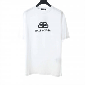 Balenciaga Metallic Printed Cotton Jersey T-Shirt - BBS014