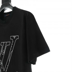 Louis Vuitton NBA Front And Black Print T-Shirt - LSVTS01