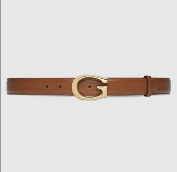 Thin belt with G buckle