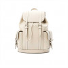 GG EMBOSSED BACKPACK IN WHITE LEATHER