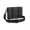 M45727 LOUIS VUITTON TRUNK MESSENGER MONOGRAM ECLIPSE COATED CANVAS