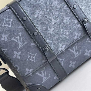 M45727 LOUIS VUITTON TRUNK MESSENGER MONOGRAM ECLIPSE COATED CANVAS