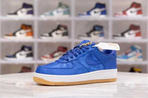 NIKE AIR FORCE 1 LOW CLOT BLUE SILK - NK42