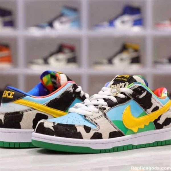 NIKE SB DUNK "BEN & JERRY'S" LOW-TOP SNEAKERS - NK04