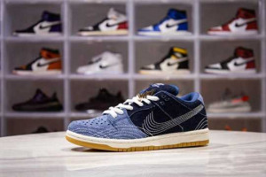 NIKE SB DUNK LOW DENIM SASHIKO SIZE - NK46