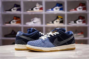 NIKE SB DUNK LOW DENIM SASHIKO SIZE - NK46