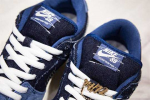 NIKE SB DUNK LOW DENIM SASHIKO SIZE - NK46