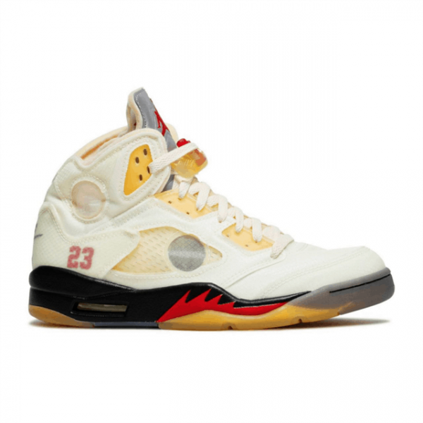 OFF-WHITE X AIR JORDAN 5 SP 'SAIL' - NK13