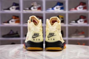 OFF-WHITE X AIR JORDAN 5 SP 'SAIL' - NK13