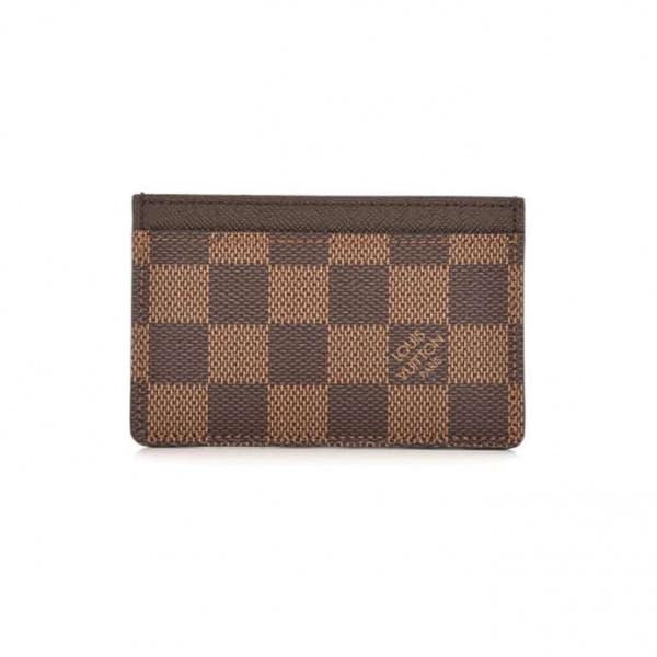 M61733 Louis Vuitton Card Holder Damier Ebene In Toile Canvas - WWE050