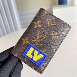 M45787 Louis Vuitton Pocket Organizer Monogram Coated Canvas - WWE063