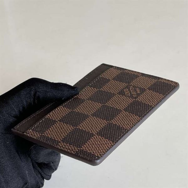 M61733 Louis Vuitton Card Holder Damier Ebene In Toile Canvas - WWE050