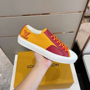 Louis Vuitton Tattoo Sneakers Yellow Grained Calf Leather - LSVT112