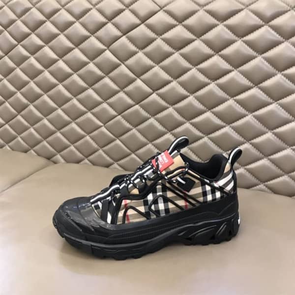 BURBERRY VINTAGE CHECK COTTON AUTHUR SNEAKERS - BBR024