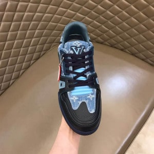 LOUIS VUITTON X NIGO TRAINER SNEAKERS IN BLUE - LSVT129