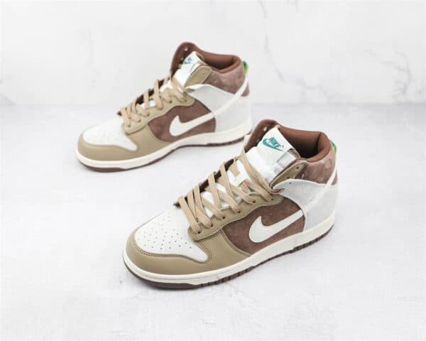 OFF WHITE X NIKE DUNK HIGH LIGHT CHOCOLATE - NK65