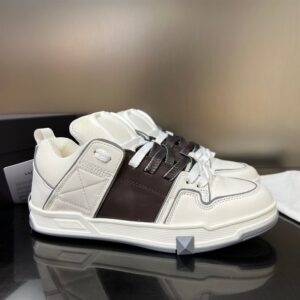 OPEN SKATE CALFSKIN AND FABRIC SNEAKER - VLS020