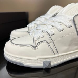 OPEN SKATE CALFSKIN AND FABRIC SNEAKER - VLS021