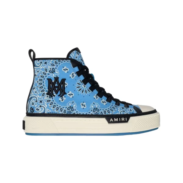 AMIRI BANDANA M.A.COURT HIGH-TOP SNEAKERS - AM022