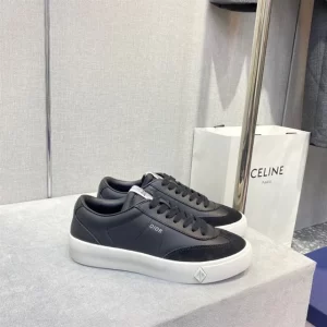 B101 SNEAKER BLACK SMOOTH CALFSKIN AND NUBUCK - CD137