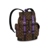 LOUIS VUITTON CHRISTOPHER PM BACKPACK MONOGRAM MACASSAR CANVAS - WLM529