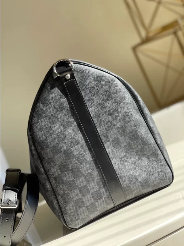 LOUIS VUITTON KEEPALL BANDOULIÈRE 45 DAMIER GRAPHITE CANVAS - WLM546