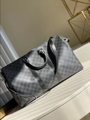 LOUIS VUITTON KEEPALL BANDOULIÈRE 45 DAMIER GRAPHITE CANVAS - WLM546