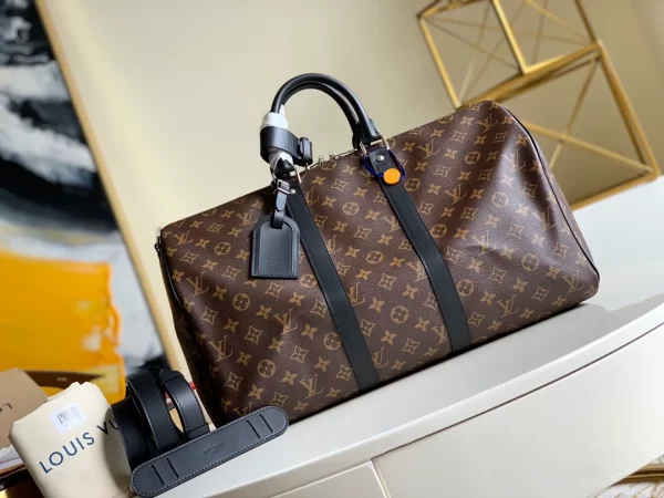 LOUIS VUITTON KEEPALL BANDOULIÈRE 45 MONOGRAM MACASSAR - WLM545