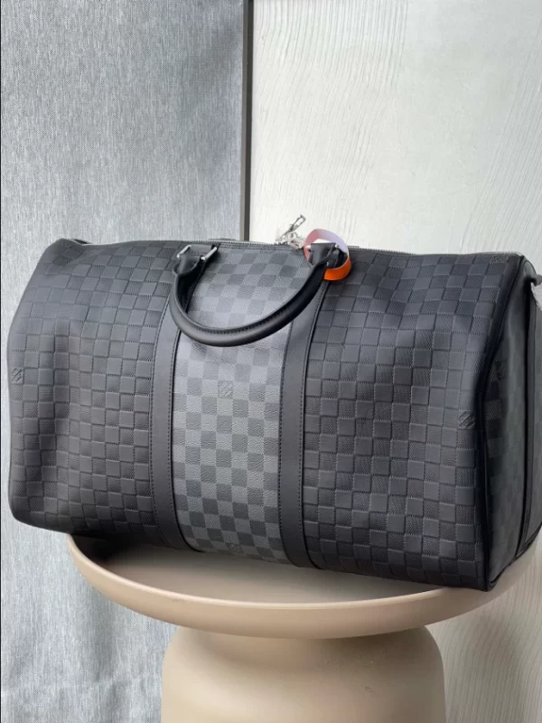 LOUIS VUITTON KEEPALL BANDOULIÈRE 50 BAG DAMIER INFINI LEATHER - WLM539