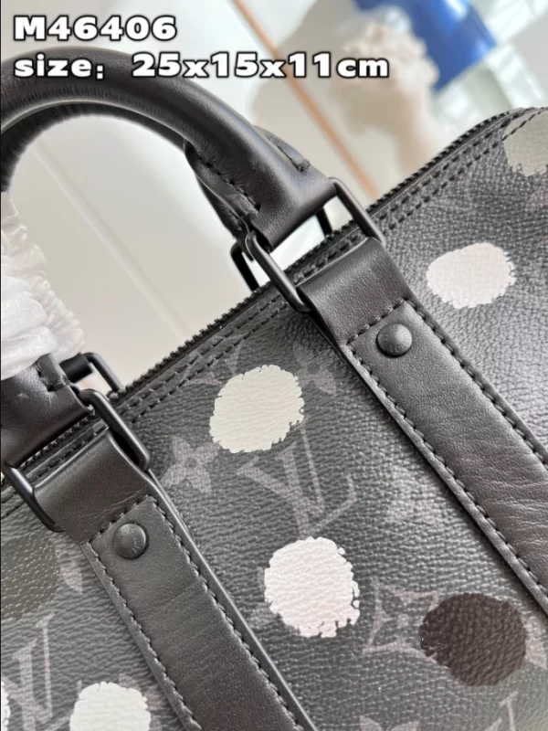 LV X YK BANDOULIÈRE KEEPALL 25 MONOGRAM ECLIPSE CANVAS - WLM560