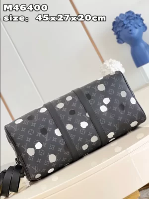 LV X YK BANDOULIÈRE KEEPALL 45 MONOGRAM ECLIPSE CANVAS - WLM548