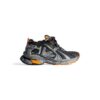 BALENCIAGA MEN'S RUNNER SNEAKER IN BLACKGREYNEON ORANGE - BB189