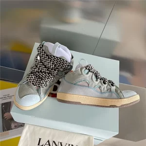 Lanvin Leather Curb Sneakers – LV006