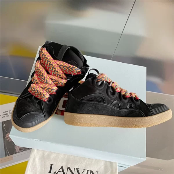 Lanvin Leather Curb Sneakers – LV008