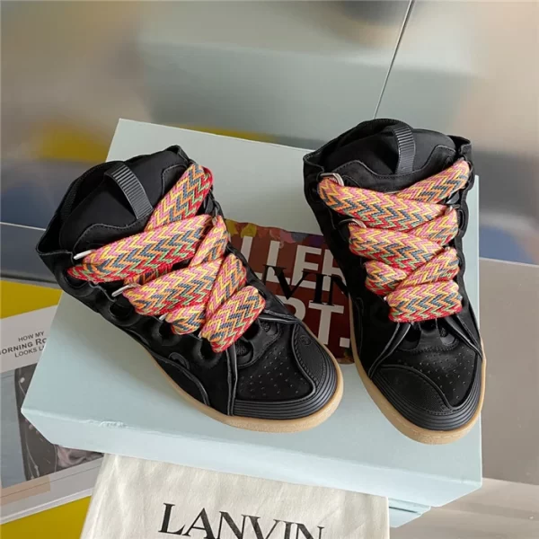 Lanvin Leather Curb Sneakers – LV008