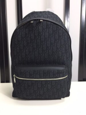 DIOR RIDER BACKPACK BLACK DIOR OBLIQUE JACQUARD - DR004