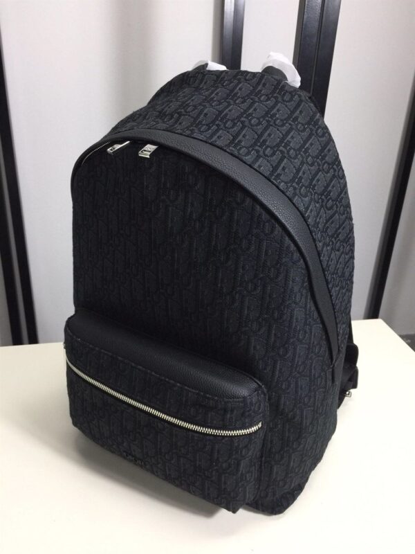 DIOR RIDER BACKPACK BLACK DIOR OBLIQUE JACQUARD - DR004