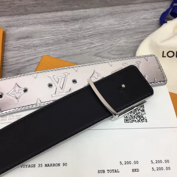 LOUIS VUITTON INITIALS LV MIRROR 40MM REVERSIBLE BELT - B0137