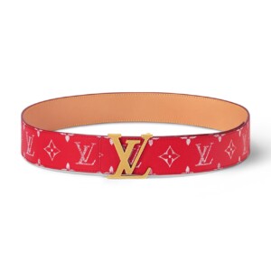 LOUIS VUITTON LV INITIALES 40MM REVERSIBLE BELT RED - B0117