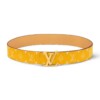 LOUIS VUITTON LV INITIALES 40MM REVERSIBLE BELT YELLOW - B0116