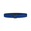 LOUIS VUITTON OPTIC 40MM REVERSIBLE BELT BLUEBLACK - B0136