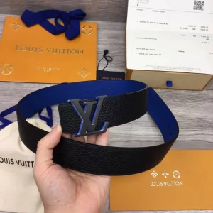 LOUIS VUITTON OPTIC 40MM REVERSIBLE BELT BLUEBLACK - B0136